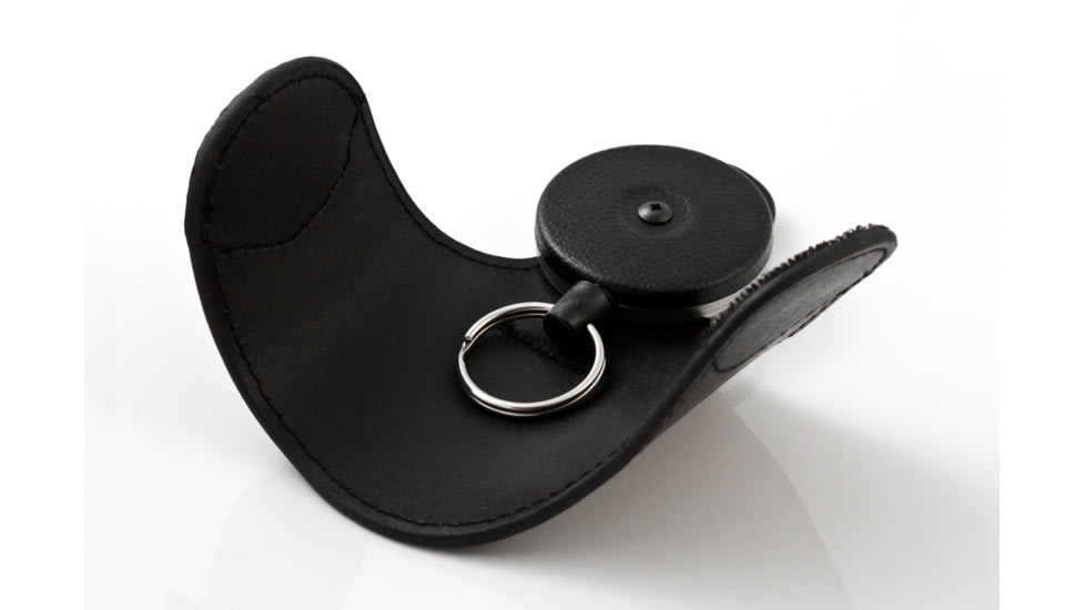 Key-Bak 481BPS-SDK Retractable Reel w/ 36in Kevlar Cord, Black Smooth Texture Silencer w/ 2.25in Belt Loop, 13oz Retraction, Split Ring 0481-728