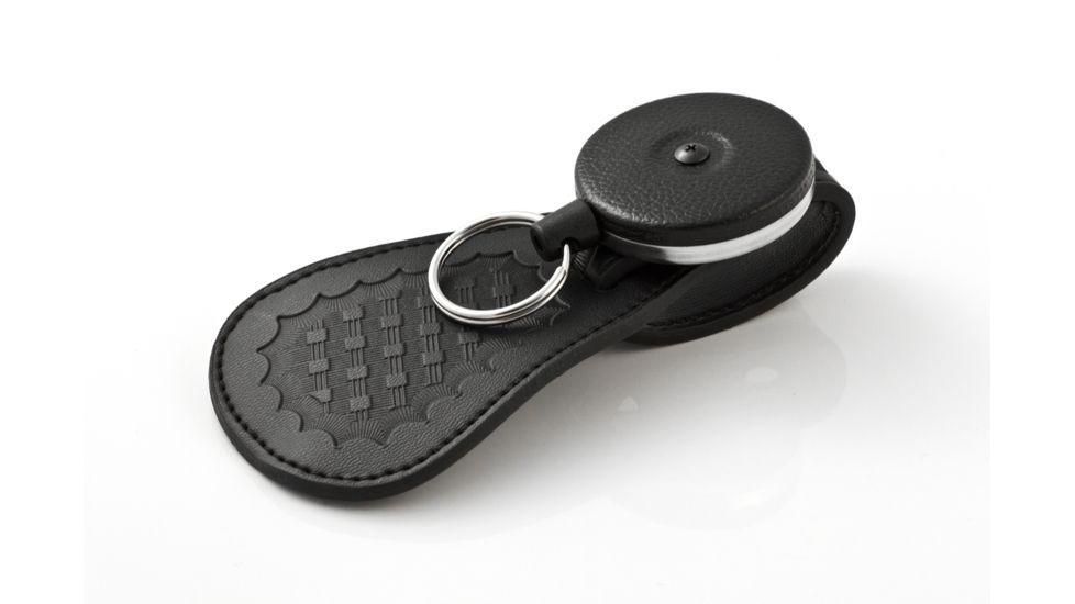 Key-Bak 481BSC-HDFK Retractable Reel w/ 48in Kevlar Cord, Black Basket-Weave Flap w/ 2.25in Belt Loop, Split Ring 0481-827