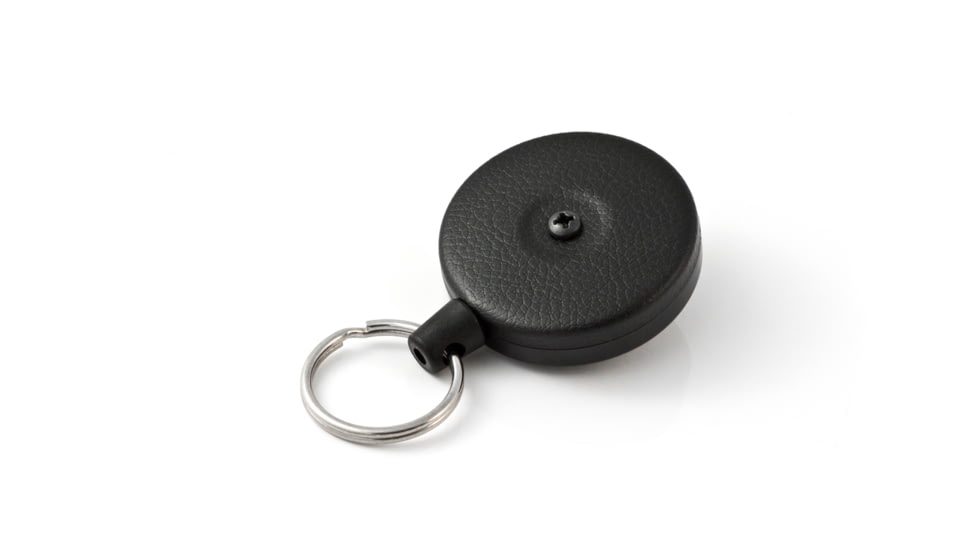 Key-Bak 484B-HDK Retractable Reel w/ 48in Kevlar Cord, Black Front, Removable Swivel Belt Clip, 8oz Retraction, Split Ring 0484-823