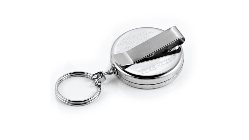 Key-Bak 48in Kevlar Keyholder, Textured Front, Bulk, Chrome, 0484-802
