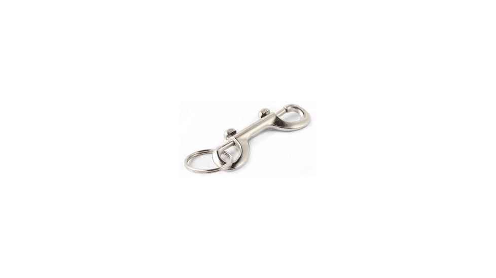 Key-Bak 5906 Double Ended Bolt Snap, Key Accessory w/ 1.125in Split Ring, Chrome 0305-906