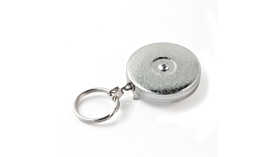 Key-Bak Belt Loop Keyholder, Textured Front, Bulk, Chrome, 0003-002