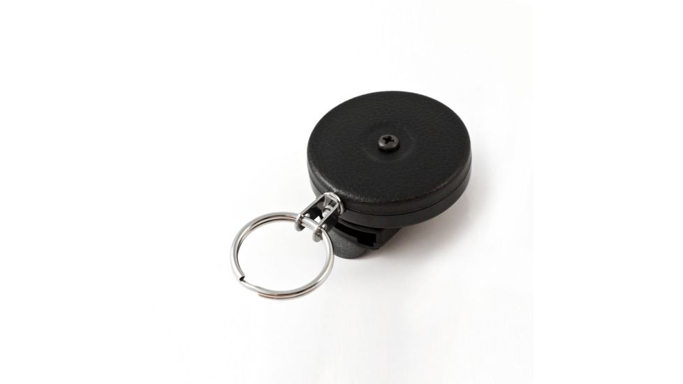 Key-Bak Cable Keyholder, Standard Clip, Textured Front, Bulk, Black, 0485-004