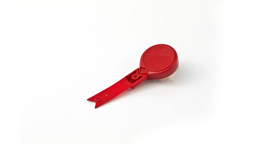 Key-Bak Mini-Bak ID Twist-Free Retractable Reel w/ 36in Nylon Cord, Swivel Bulldog Clip, Twist-Free ID Strap, Red 0069-015