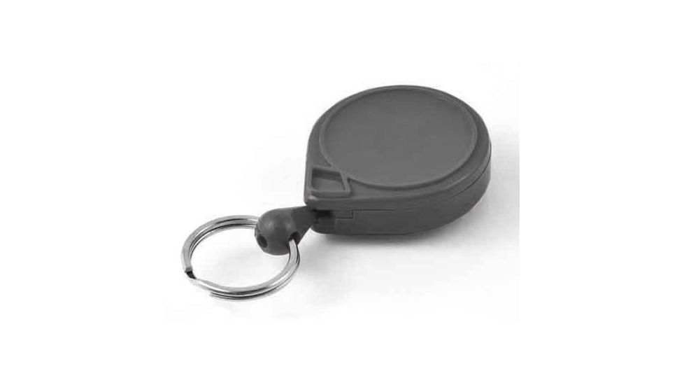 Key-Bak Mini-Bak, Swivel Clip, Nylon Cord, Gray, 36in., NO KEY0024-005