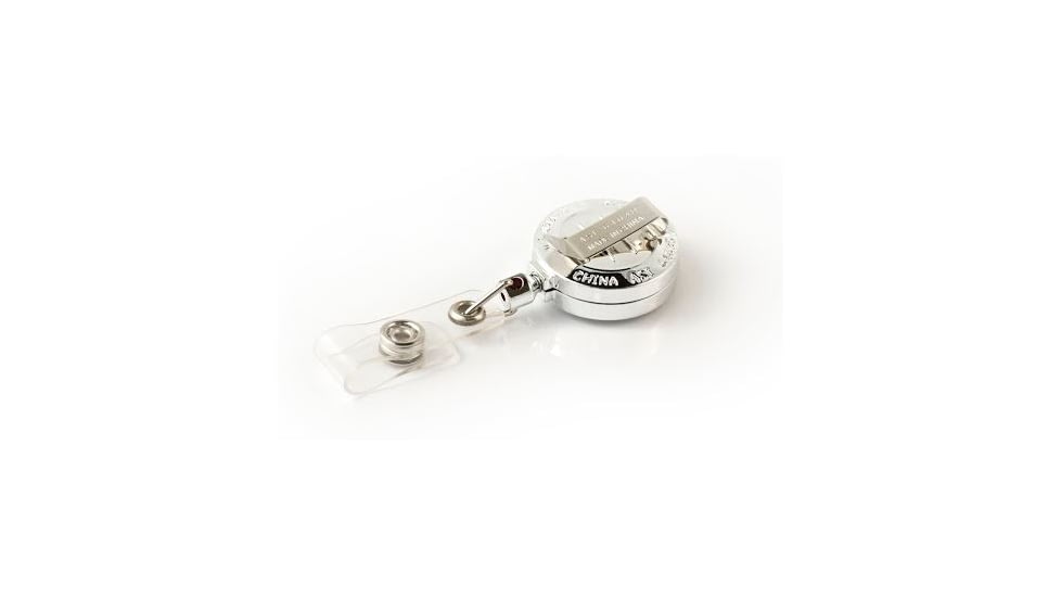 Key-Bak Retract-A-Badge ID 5-Pack Retractable Reel w/ 36in Cord, Belt Clip, Vinyl ID Strap, Chrome 0200-240