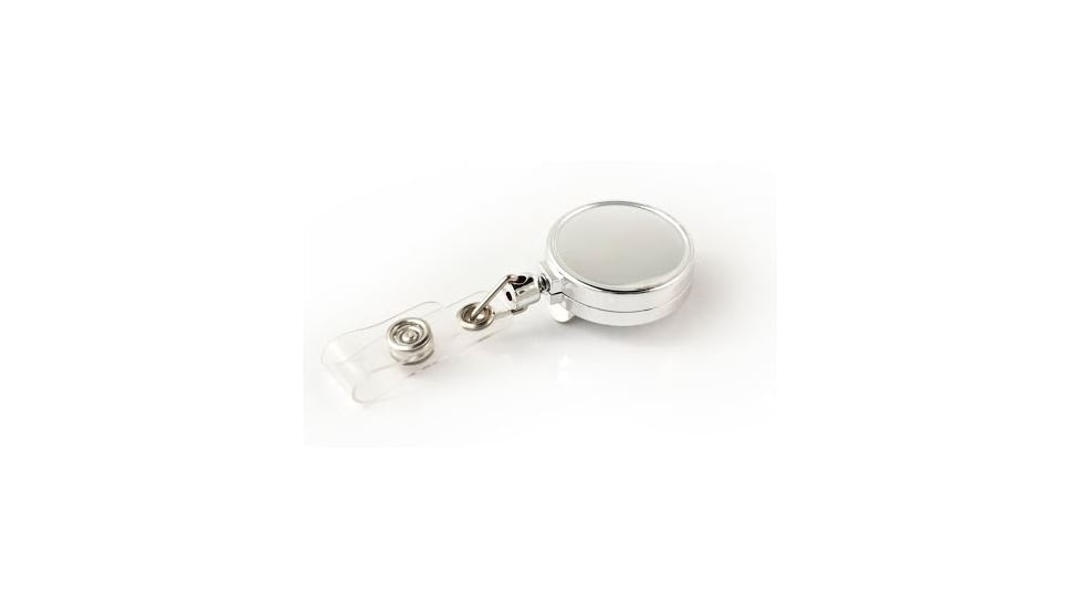 Key-Bak Retract-A-Badge ID 5-Pack Retractable Reel w/ 36in Cord, Belt Clip, Vinyl ID Strap, Chrome 0200-240