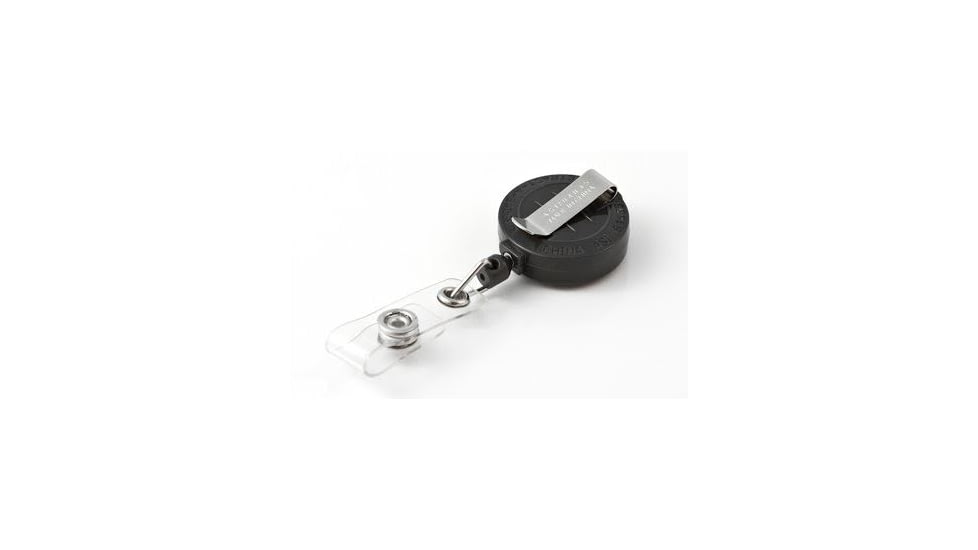 Key-Bak Retract-A-Badge ID 5-Pack Retractable Reel w/ 36in Cord, Belt Clip, Vinyl ID Strap, Gray 0200-234