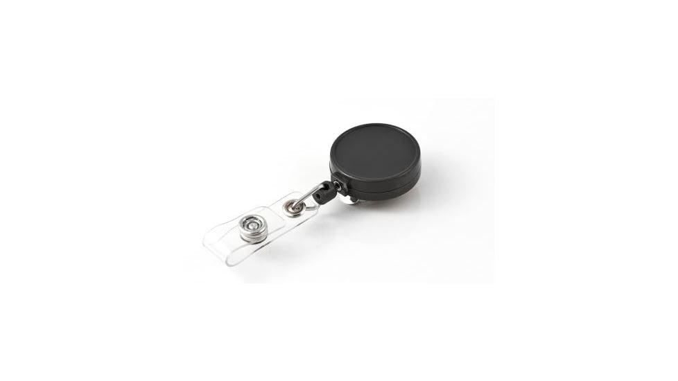 Key-Bak Retract-A-Badge ID 5-Pack Retractable Reel w/ 36in Cord, Belt Clip, Vinyl ID Strap, Gray 0200-234