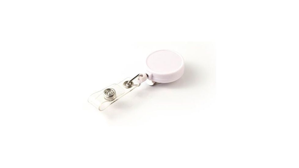 Key-Bak Retract-A-Badge ID 5-Pack Retractable Reel w/ 36in Cord, Belt Clip, Vinyl ID Strap, White 0200-236