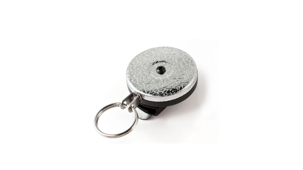 Key-Bak Standard Clip Keyholder, Textured Front, Bulk, Chrome, 0485-802