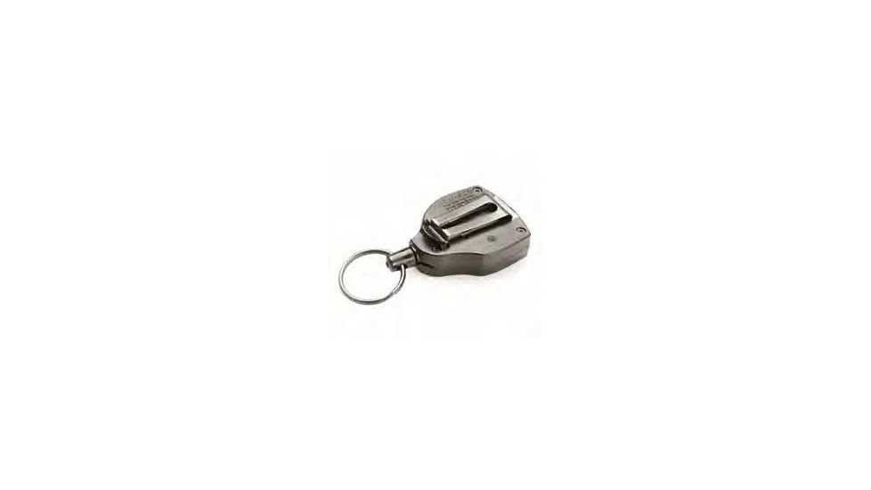Key-Bak Super Duty Keyholder, Belt Loop, Textured Front, Bulk, Chrome, 0483-702