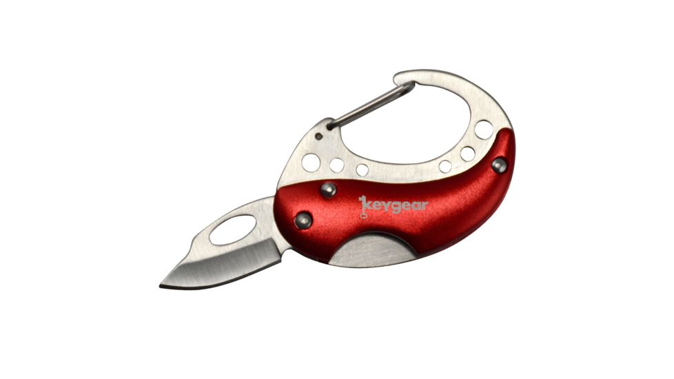 KeyGear Carabiner Knife 1.0,Red 50-KEY0068-04