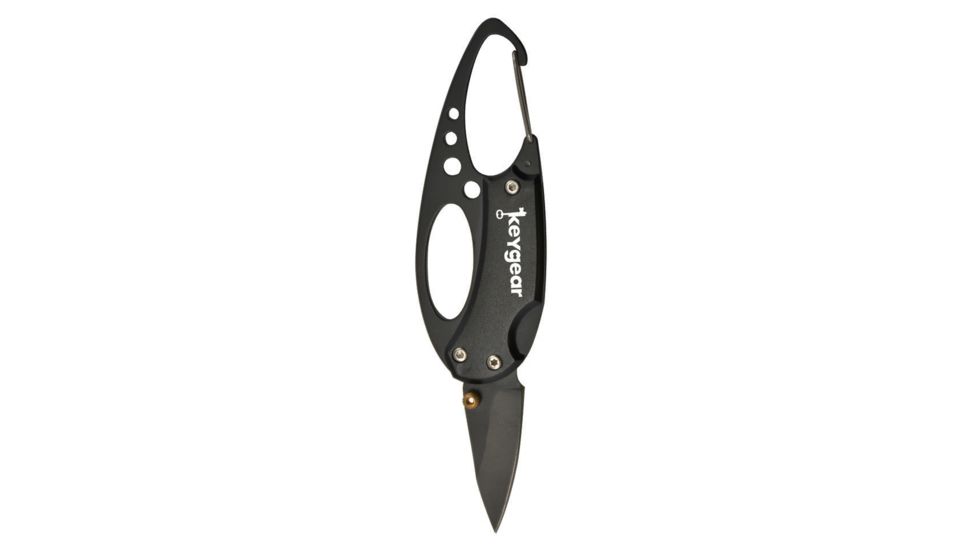 KeyGear Carabiner Knife 2.0,Black 50-KEY0012-01