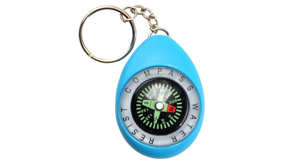 KeyGear Color Compass Keychain,Blue 50-KEY0076-00