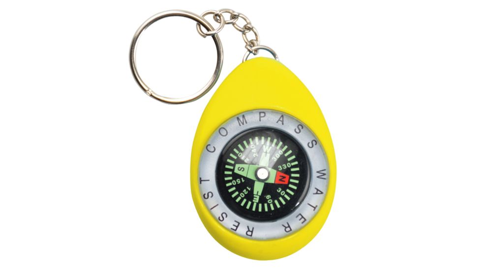 KeyGear Color Compass Keychain,Yellow 50-KEY0076-06