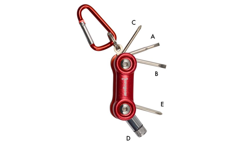 KeyGear Cool Tool Multi-tool,Red 50-KEY0100-04