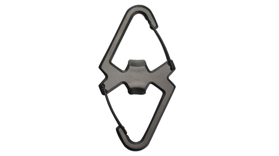 KeyGear Dual Carabiner w/Bottle Opener,Black 50-KEY0092-01