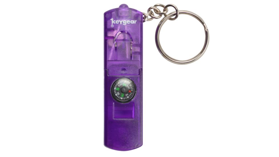 KeyGear LED Whistle Compass,Purple 50-KEY0077-38