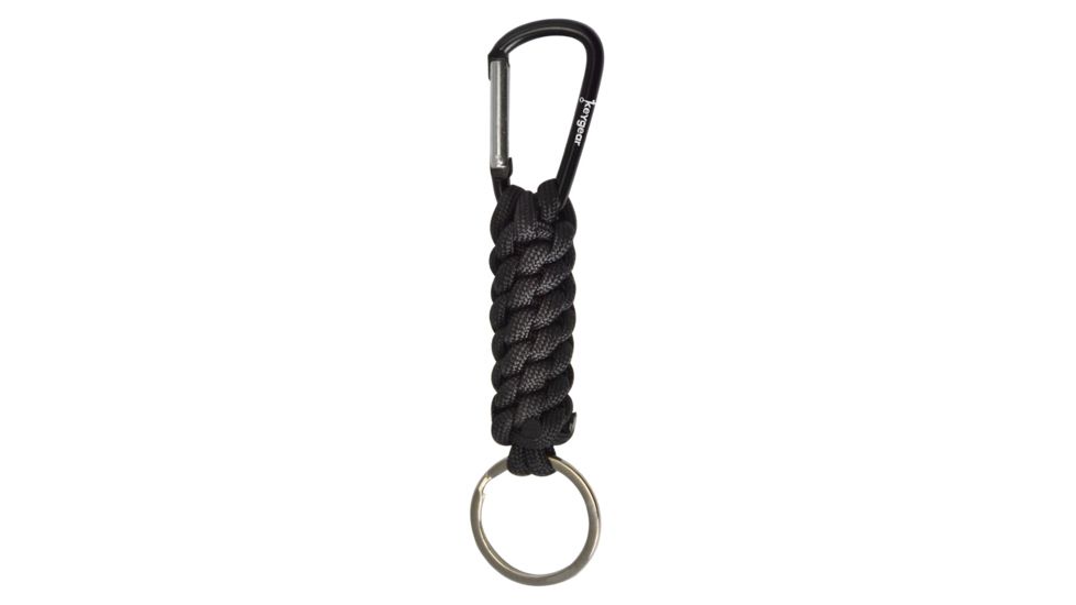 KeyGear Paracord w/Biner,Black 50-KEY0032-01