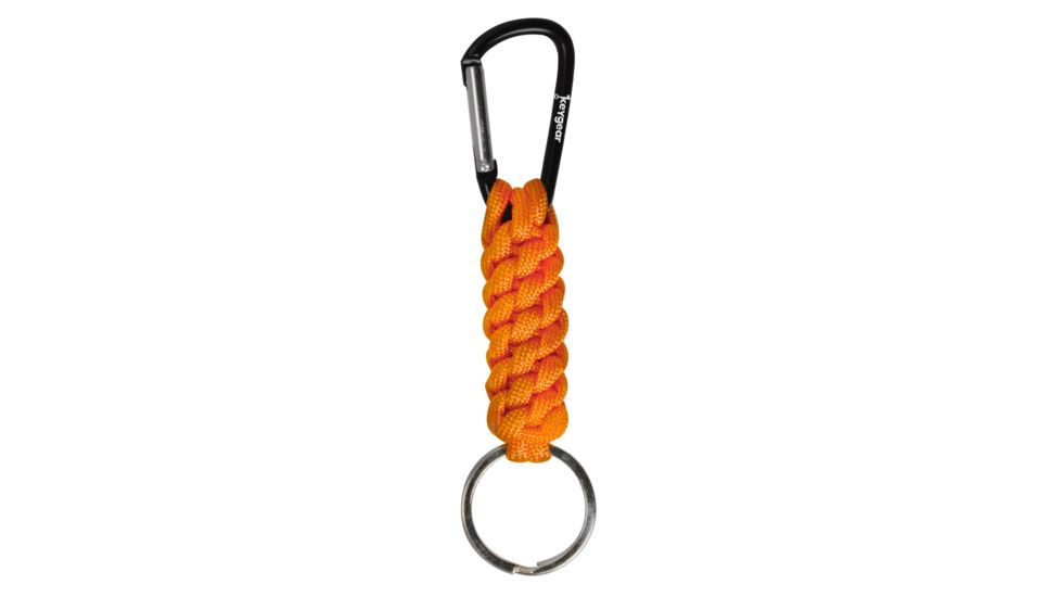 KeyGear Paracord w/Biner,Orange 50-KEY0032-08