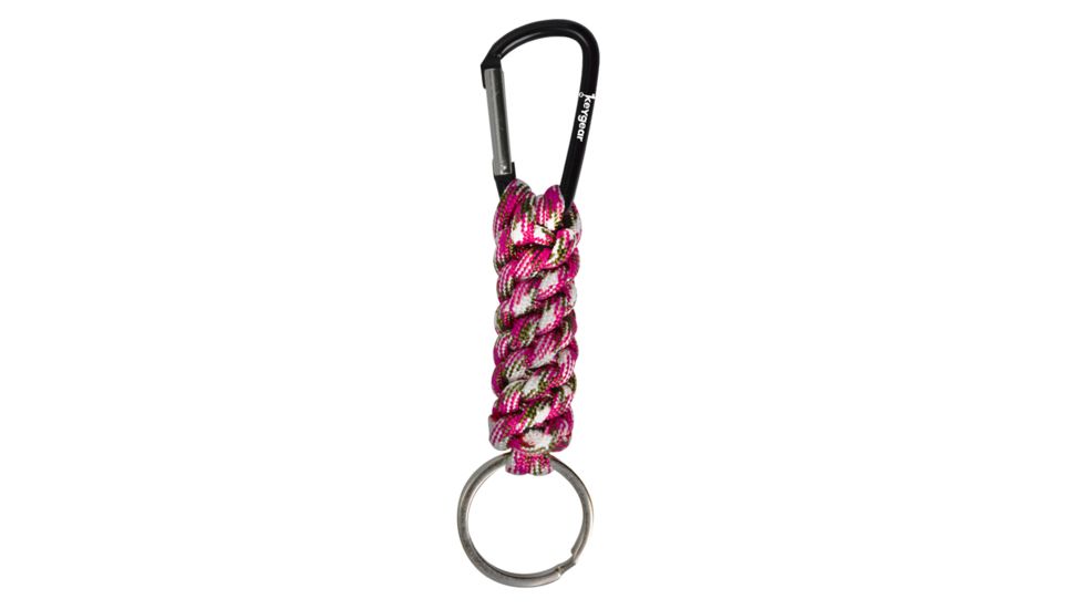 KeyGear Paracord w/Biner,Pink Camo 50-KEY0032-36