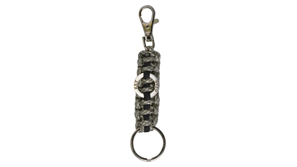 KeyGear Paracord w/Clip,Green Camo/Black 50-KEY0062-37