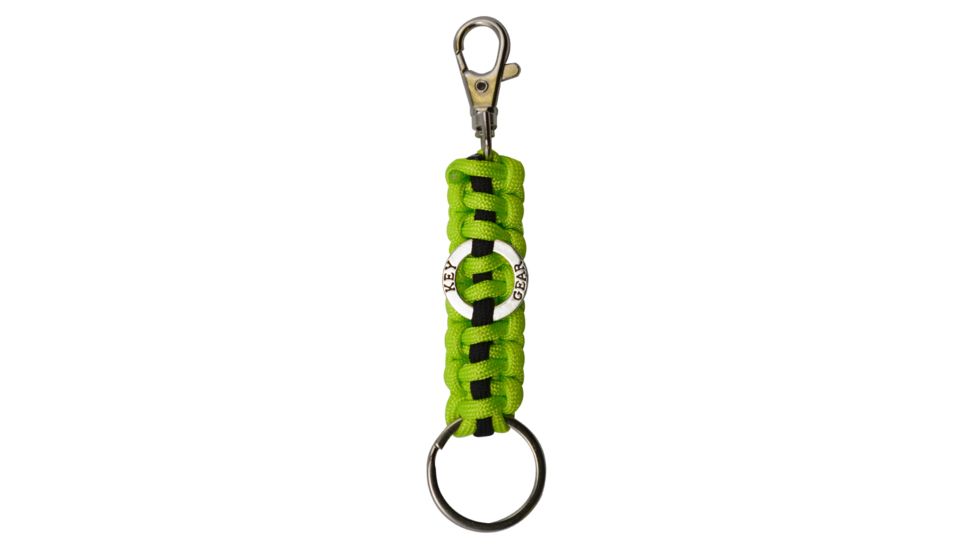 KeyGear Paracord w/Clip,Lime/Black 50-KEY0062-07