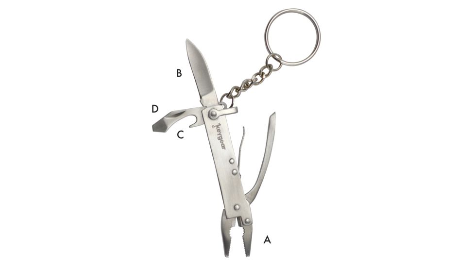 KeyGear Plier Multi-Tool,Silver 50-KEY0051-02