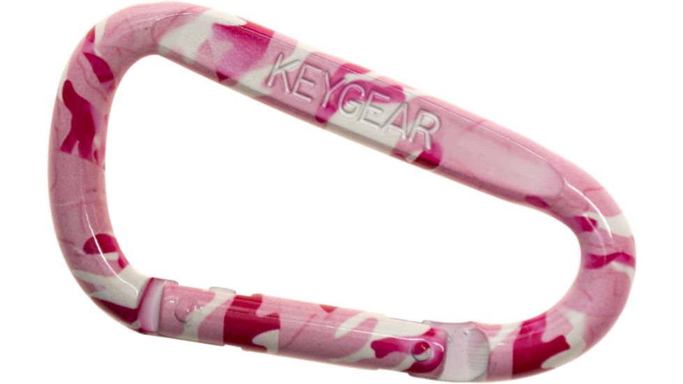 KeyGear Snappy Carabiner, Camo 50-KEY0143-36, Pink 50-KEY0143-36
