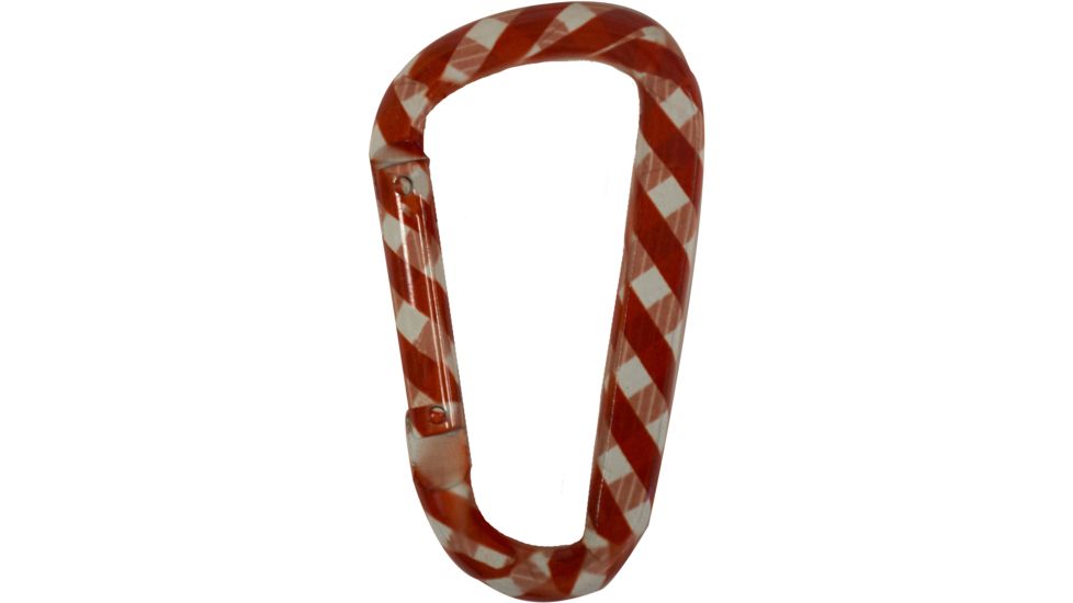 KeyGear Snappy Carabiner, Gingham 50-KEY0338, Red/White 50-KEY0338