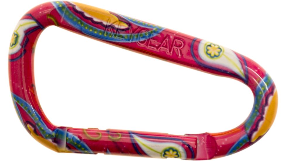 KeyGear Snappy Carabiner, Paisley 50-KEY0186, Pink 50-KEY0186