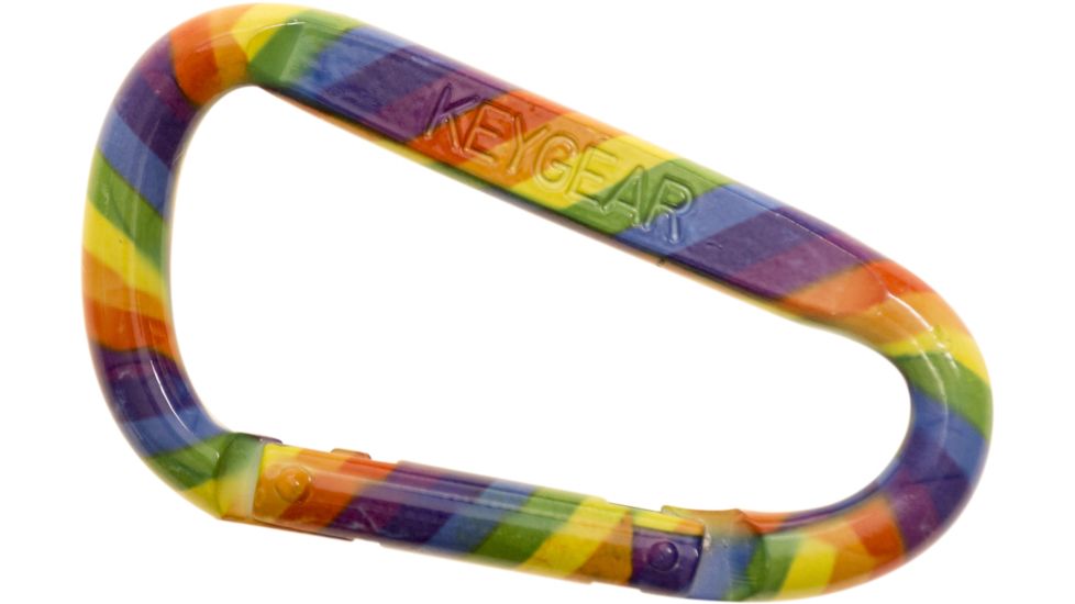 KeyGear Snappy Carabiner, Rainbow 50-KEY0019, Multi 50-KEY0019