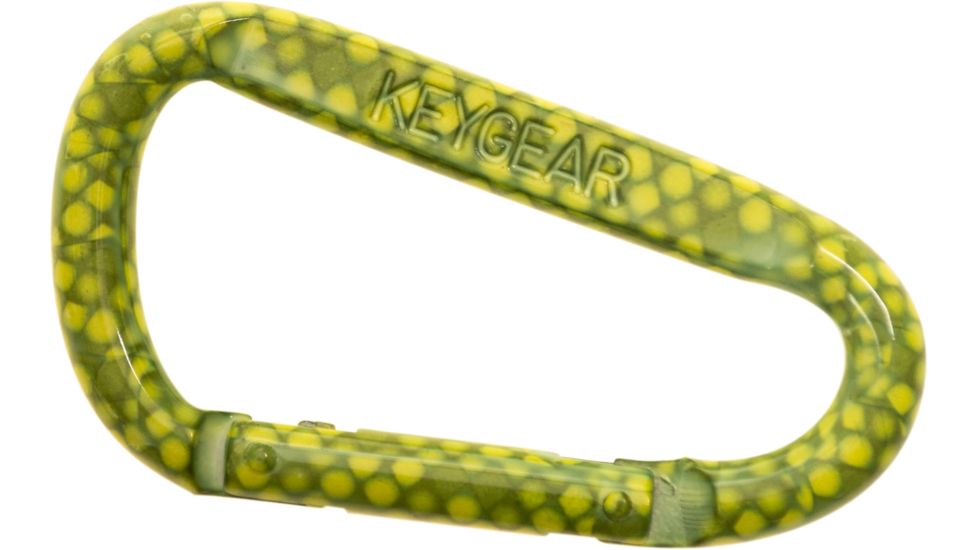 KeyGear Snappy Carabiner, Snake 50-KEY0183-37, Green 50-KEY0183-37