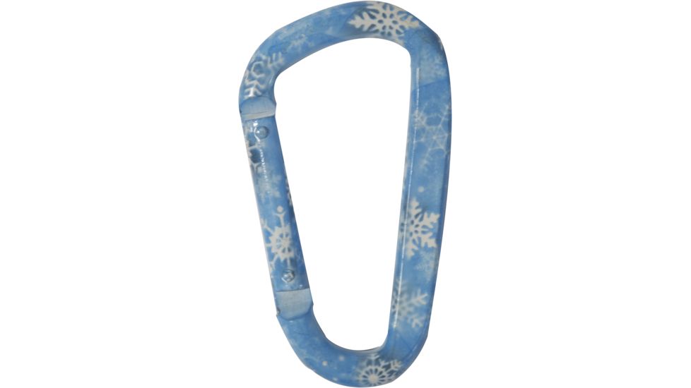 KeyGear Snappy Carabiner, Snow Flakes 50-KEY0482, Lt. Blue 50-KEY0482