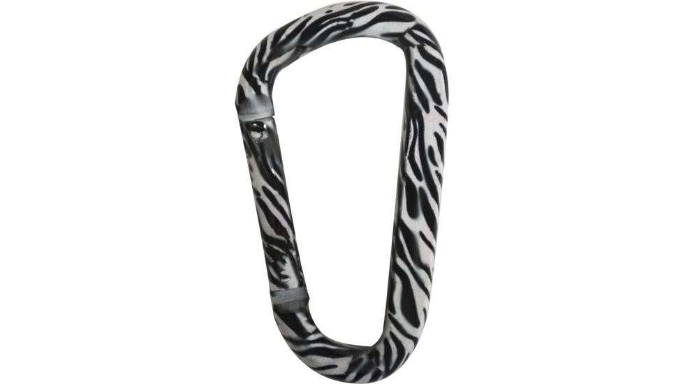 KeyGear Snappy Carabiner, Zebra 50-KEY0340, Black/White 50-KEY0340
