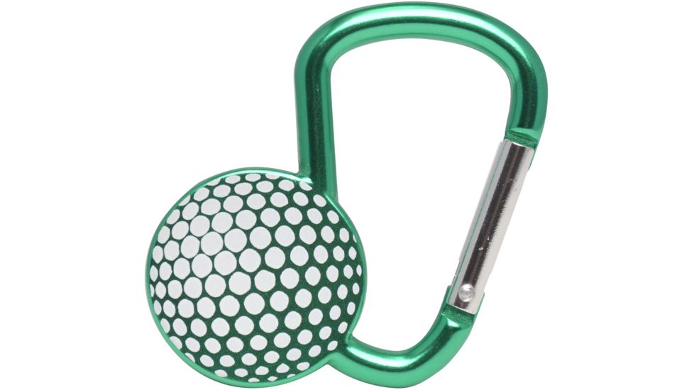 KeyGear Sporty Carabiner, Golf Ball, 50-KEY0234-37, Green 50-KEY0234-37