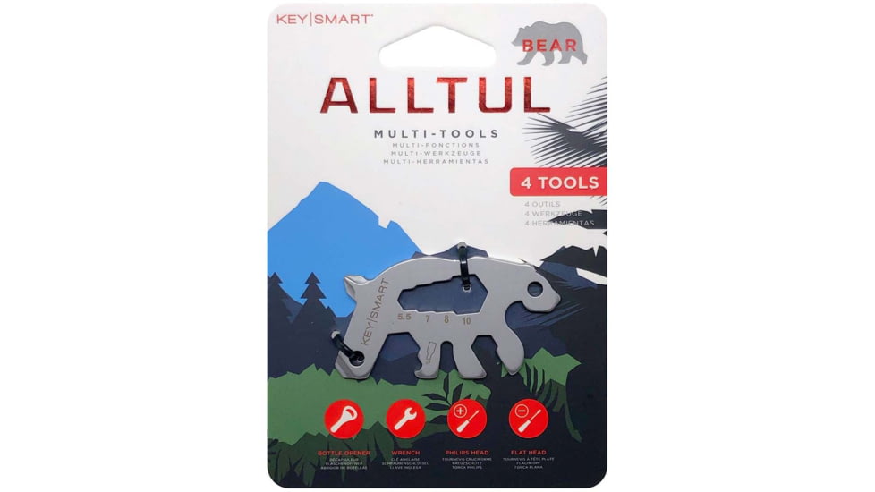 KeySmart Alltul Animal Multi-Tool, Bear, KS824-SS-BER