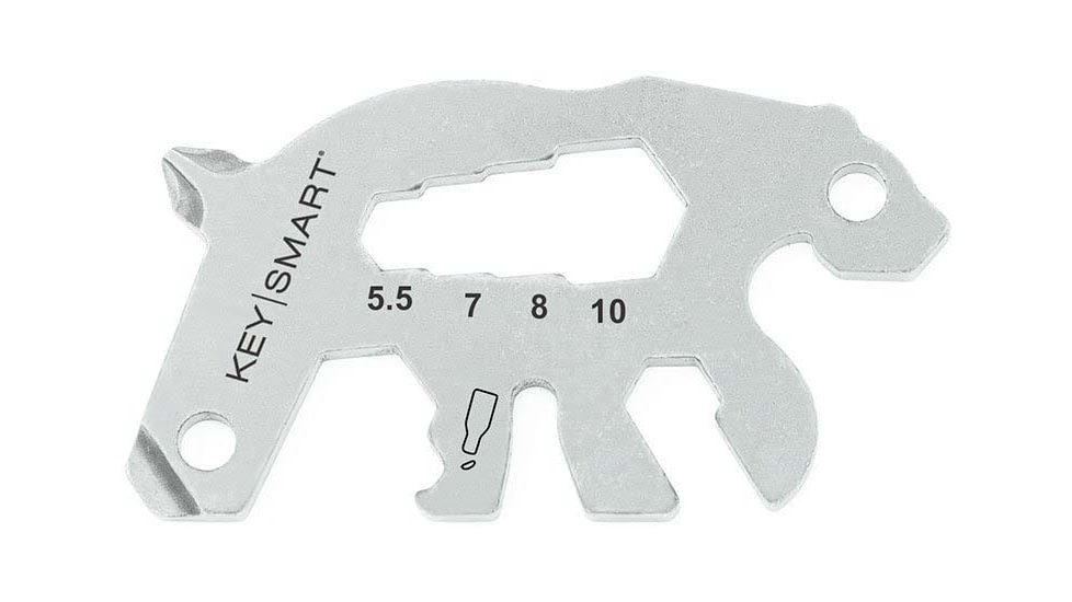 KeySmart 4-Tools-in-1 Alltul Multitool, Bear, Stainless Steel, KS824-SS-BER