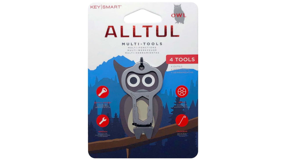 KeySmart Alltul Animal Multi-Tool, Owl, KS824-SS-OWL