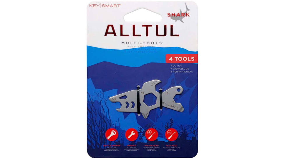 KeySmart Alltul Animal Multi-Tool, Shark, KS824-SS-SHK