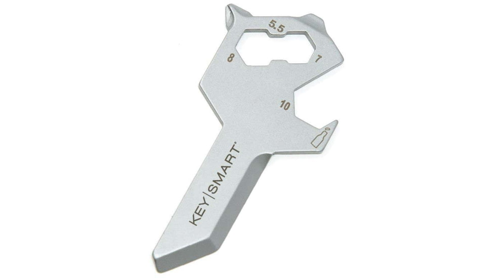 KeySmart 5-Tools-in-1 Alltul Multitool, Wolf, Stainless Steel, KS824-SS-WLF