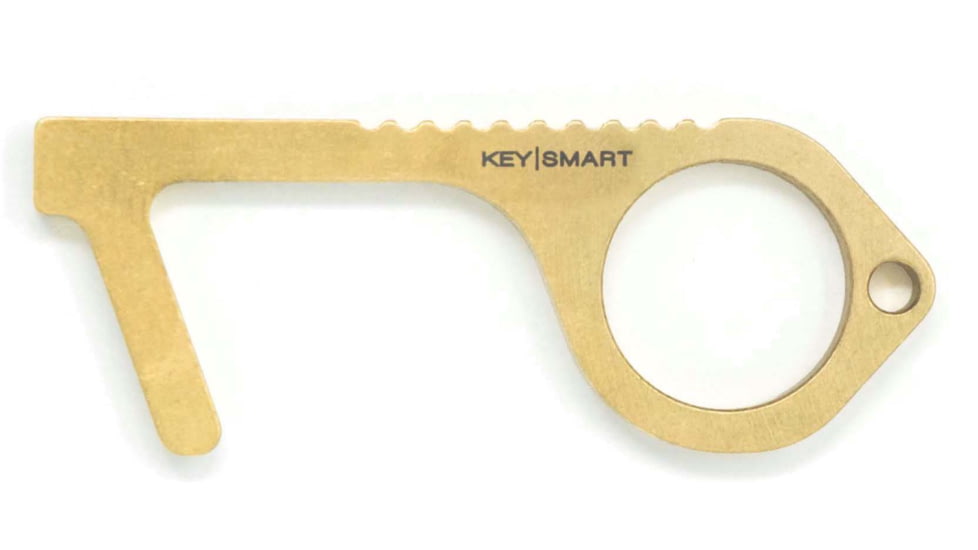 KeySmart CleanKey Copper Alloy Hand Tool, Brass, KS904-BRS