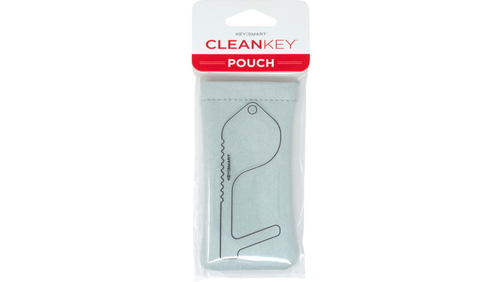 KeySmart CleanKey Pouch, Grey, KS918-GRY