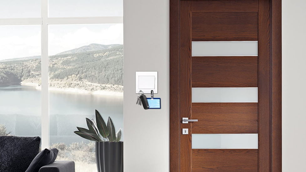 KeySmart KeyCatch Mag Key Hanger, Set Of Three, Universal Magnet Holds Up To 3 Lbs, 3M Tape Peel And Stick Back, KS190-3PK