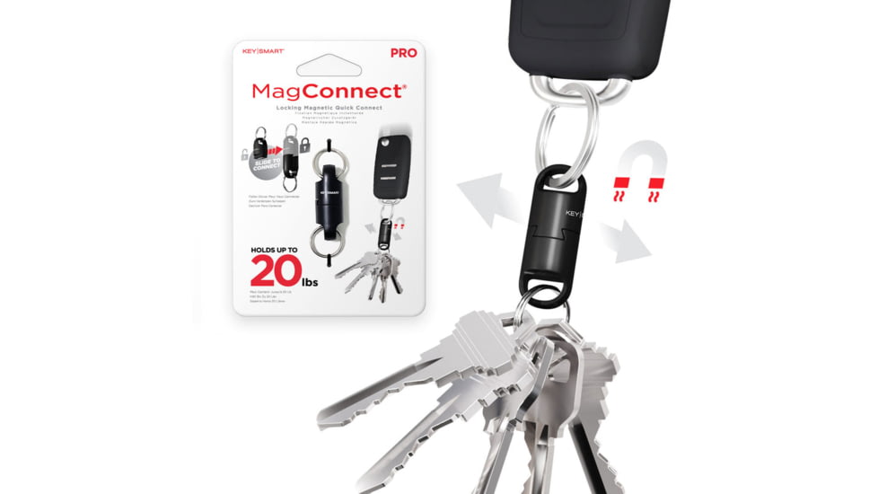 KeySmart MagConnect Pro Locking Magnetic Quick Connect, Black, KS847-BLK