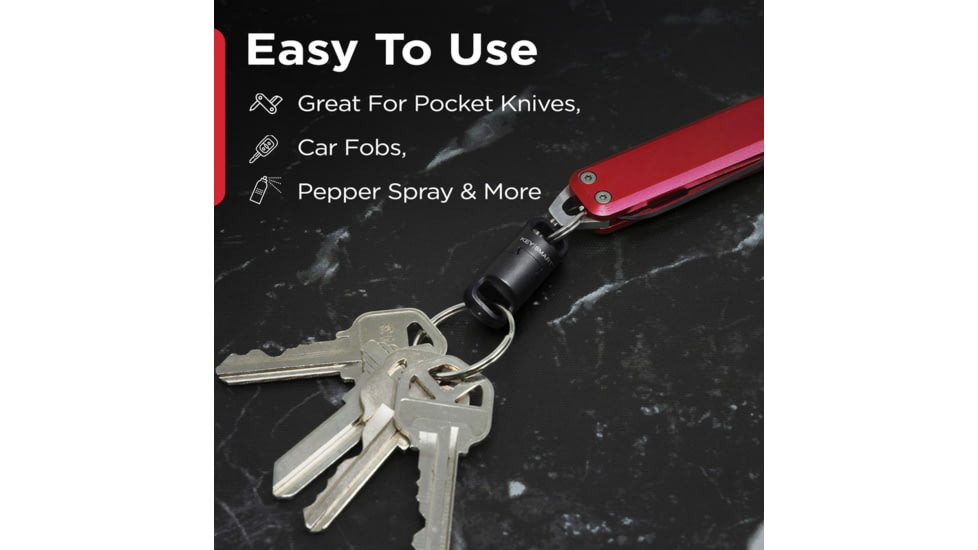 KeySmart MagConnect Pro Locking Magnetic Quick Connect, Black, KS847-BLK