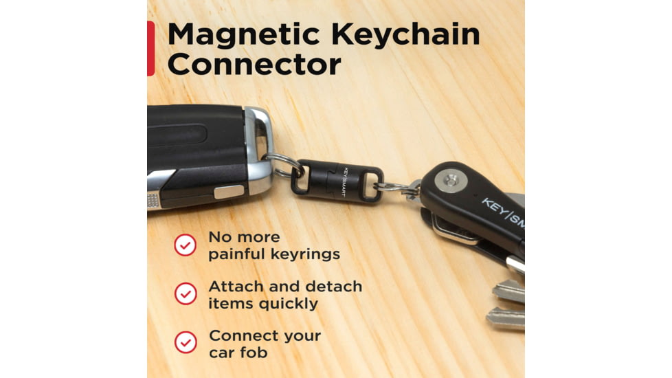 KeySmart MagConnect Pro Locking Magnetic Quick Connect, Black, KS847-BLK