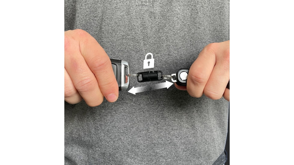 KeySmart MagConnect Pro Locking Magnetic Quick Connect, Black, KS847-BLK