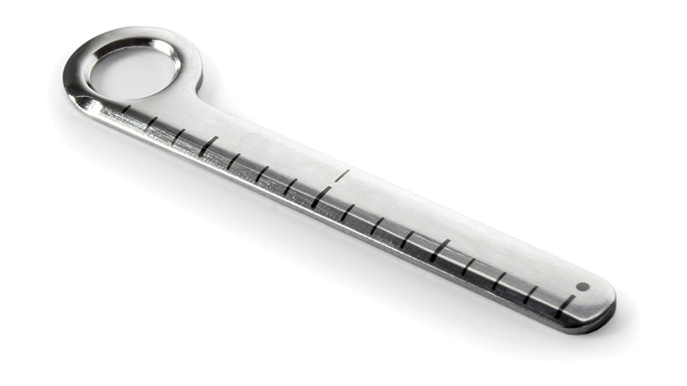 KeySmart Nano Ruler, Stainless Steel, KS804-SS
